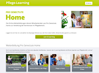 Bildschrimphoto: Pflege-Learning Portal für ProSenectute